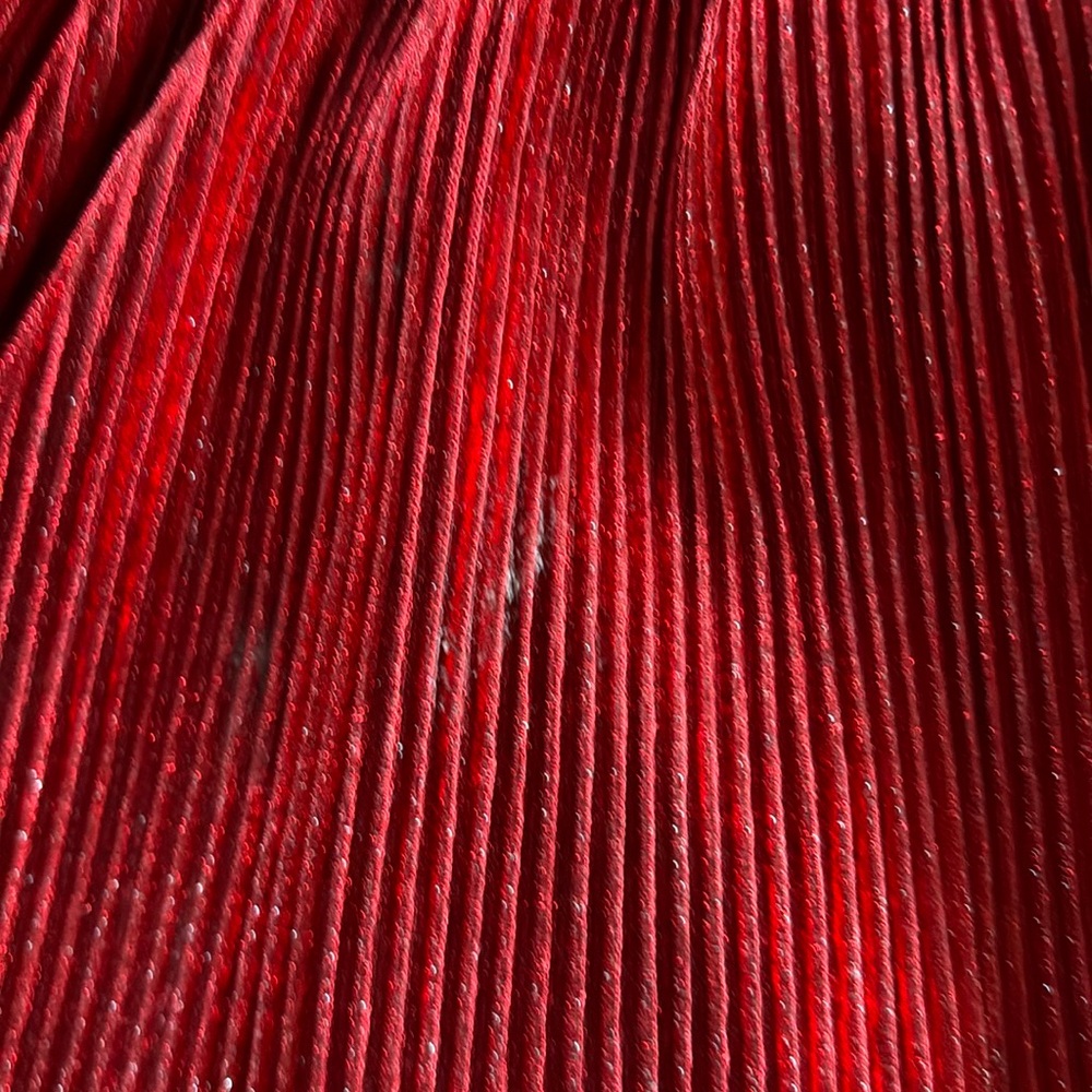 MiniBoden Red Shiny Tulle Dress 8/9 - Picture 9 of 10